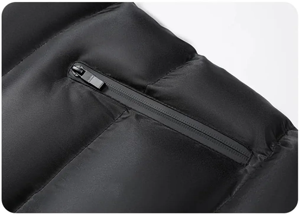 REHJJDFD Mens Sleeveless Jackets Vest Winter Male Cotton-Padded Vest Coats Thicken Waistcoats