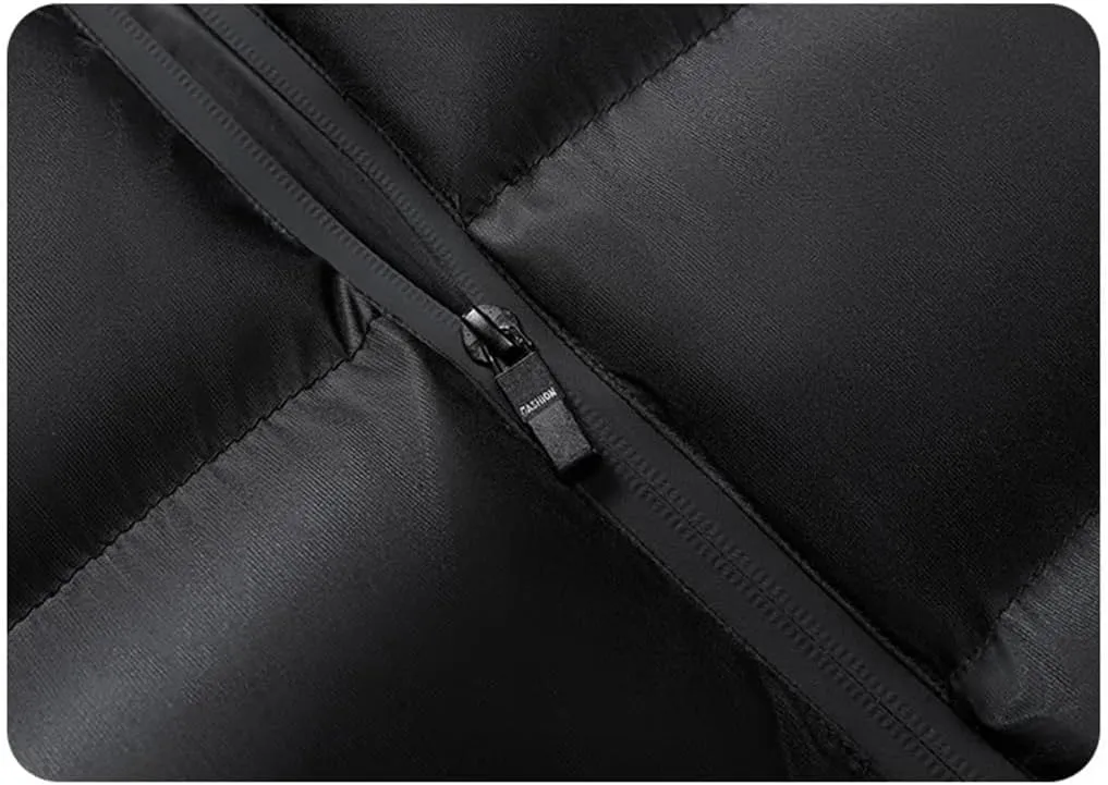 REHJJDFD Mens Sleeveless Jackets Vest Winter Male Cotton-Padded Vest Coats Thicken Waistcoats