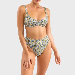 Rhythm Carrie Contour Womens Underwire Bikini Top - Black