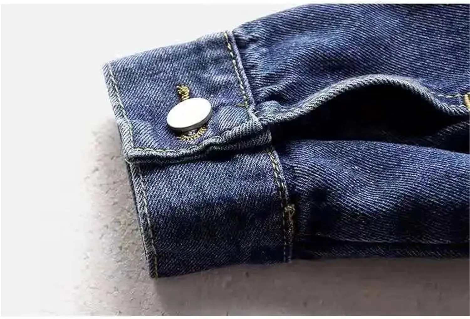 SaoBiiu Women Denim Jacket Autumn Winter Washed Blue Jeans Coat Turn-Down Collar Denim Jackets