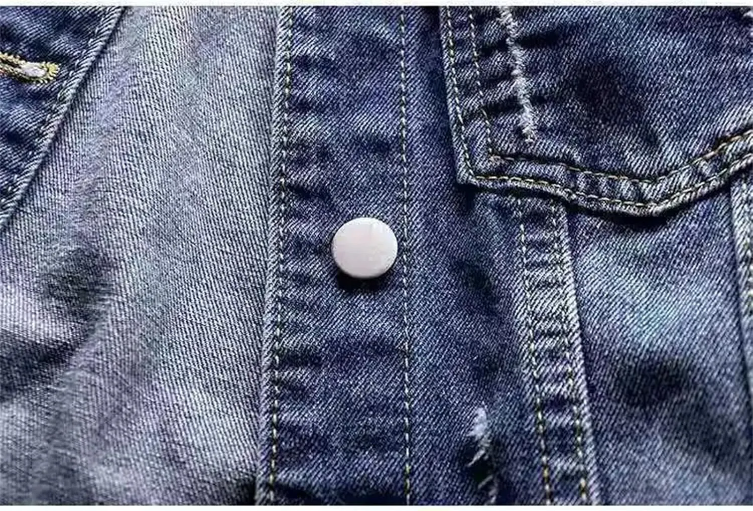 SaoBiiu Women Denim Jacket Autumn Winter Washed Blue Jeans Coat Turn-Down Collar Denim Jackets