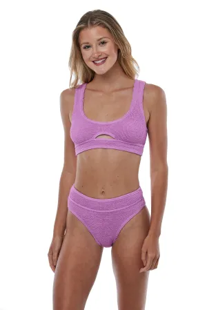 Sardinia Front Cut Out One Size Bikini TOP ONLY (Cyclamen)