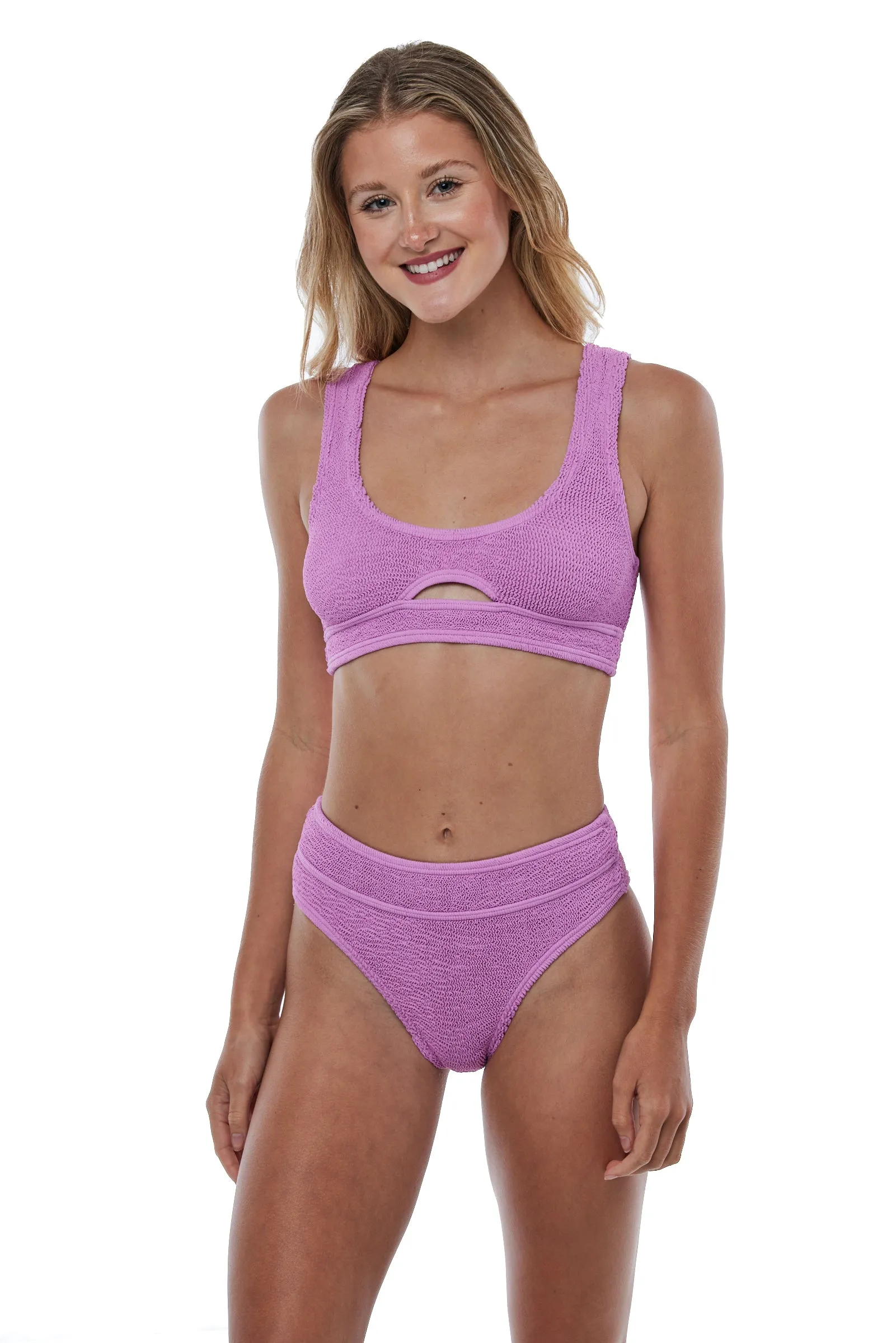 Sardinia Front Cut Out One Size Bikini TOP ONLY (Cyclamen)