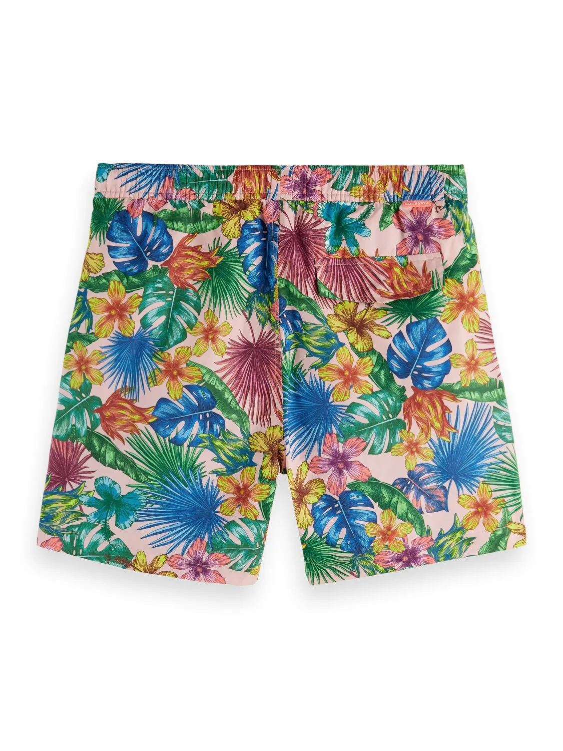 Scotch and Soda Recycled Nylon Swim Shorts - Pink Floral