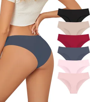 Seamless Bikini Underwear For Women, Cheeky Seamless Underwear, Workout No Show Panties, Underwear Women Pack