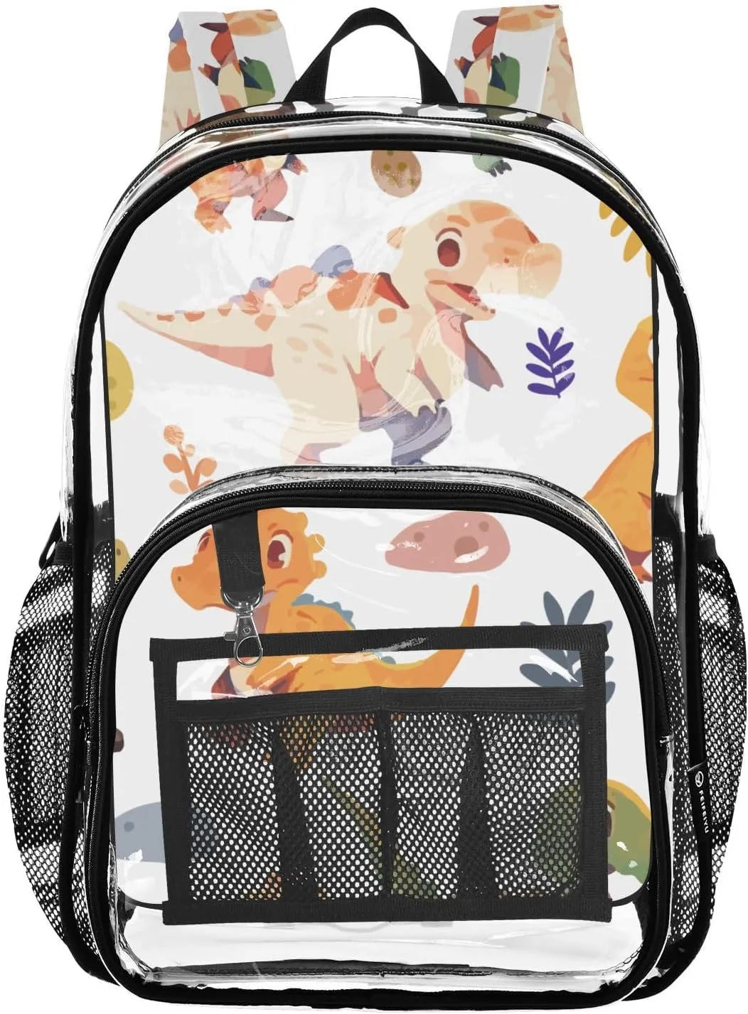 senya Transparent School Bag Dinosaurs Eggs Travel Backpack With Water-Resistant PVC Plastic Clear Bagpack