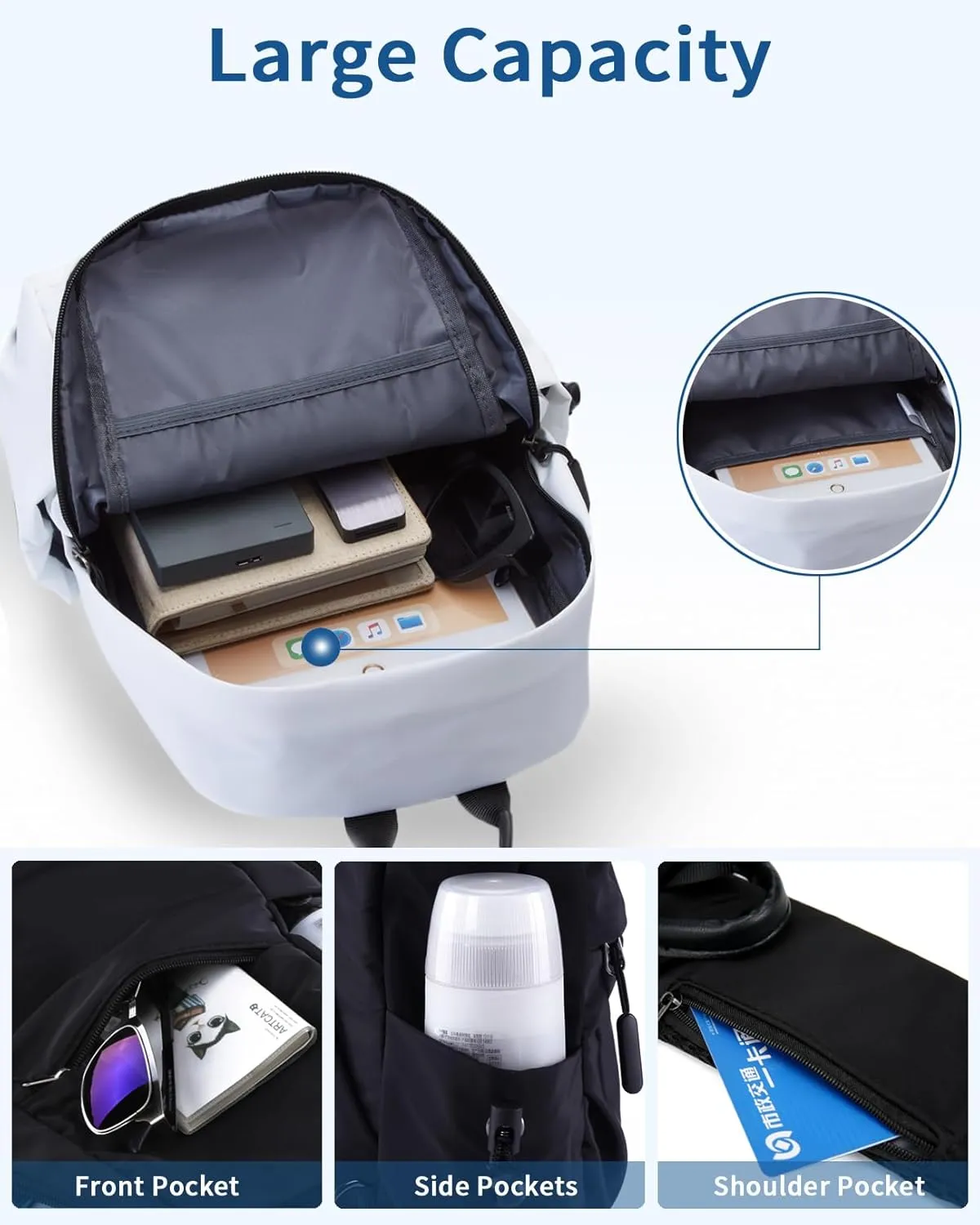 Seoky Rop Men Women Sling Bag Backpack Lightweight Water Resistant Shoulder Crossbody Bags for Travel