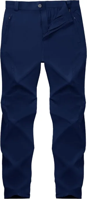 SEVEGO 30"/32"/34"/36" Inseam Men's Tall Hiking Pants Quick Dry Outdoor Waterproof Fishing Cargo Pants with Belt 5 Pockets