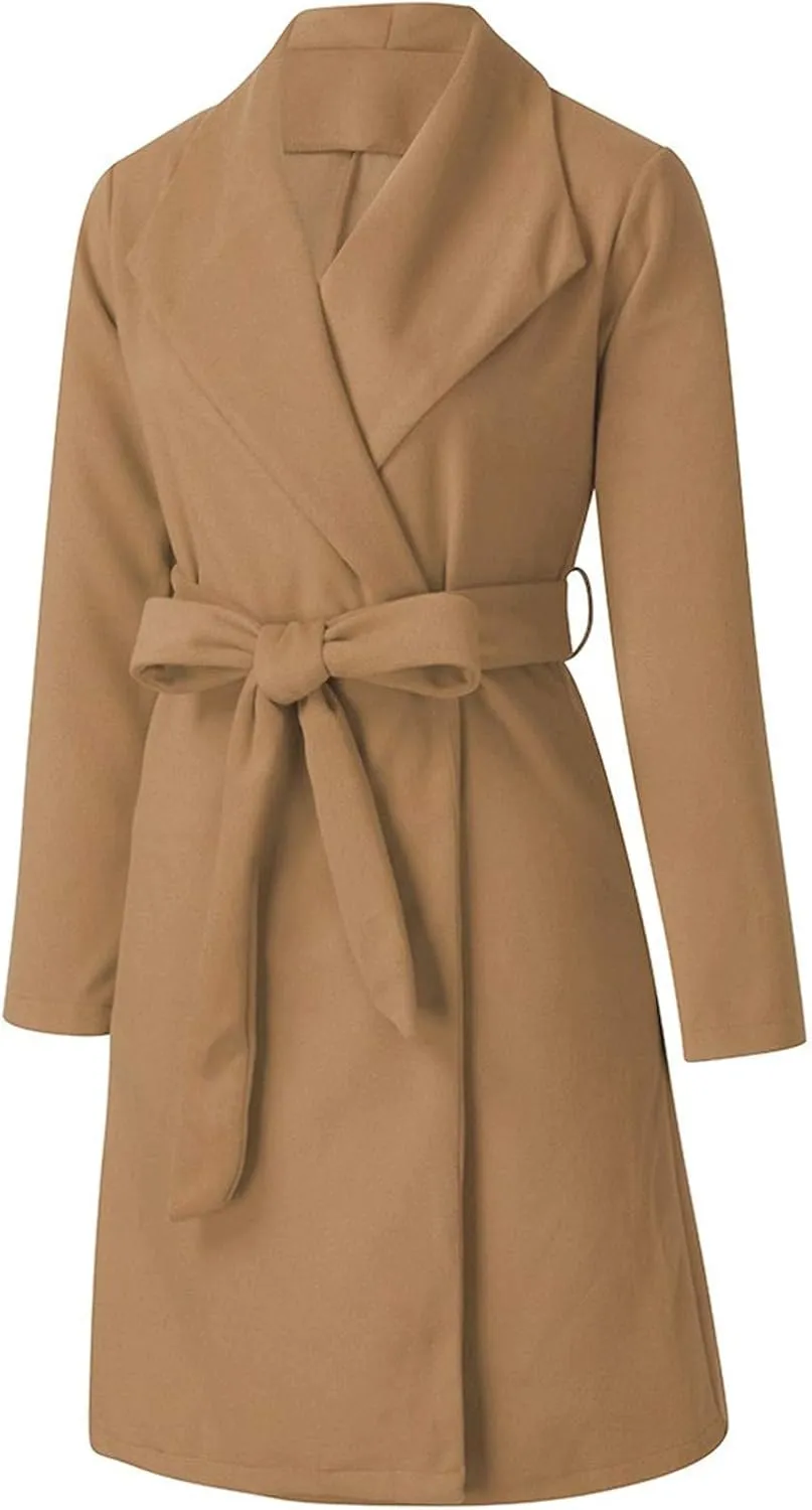 SHAOBGE Cute Trench Coats for Women Women Long Sleeve Hairy Open Front Short Cardigan Suit Jacket Long Jackets for Women