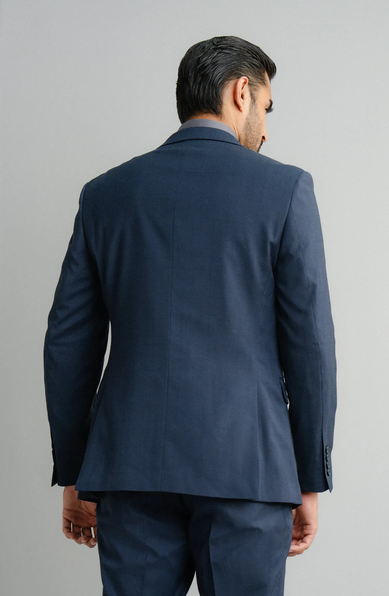 SHARP (3 PC) - CHECKERED NAVY BLUE