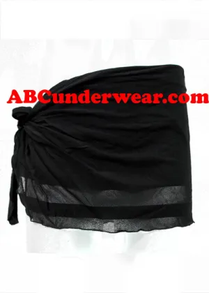Sheer Double Stripe Mini Sarong