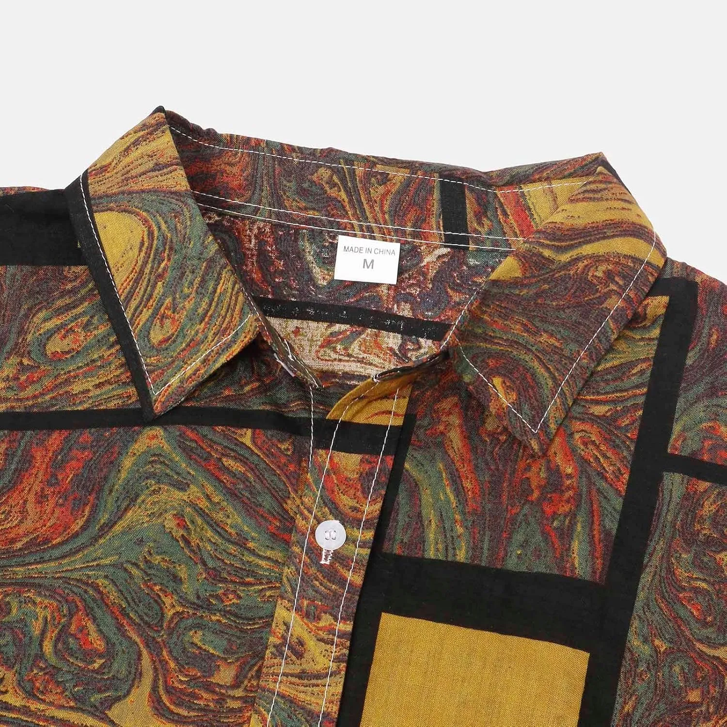 Short Sleeve Button Up Shirts for Men Hawaiian Down Aloha Shirt Men's Hawaiian Shirt Cotton Short Sleeve Button Down