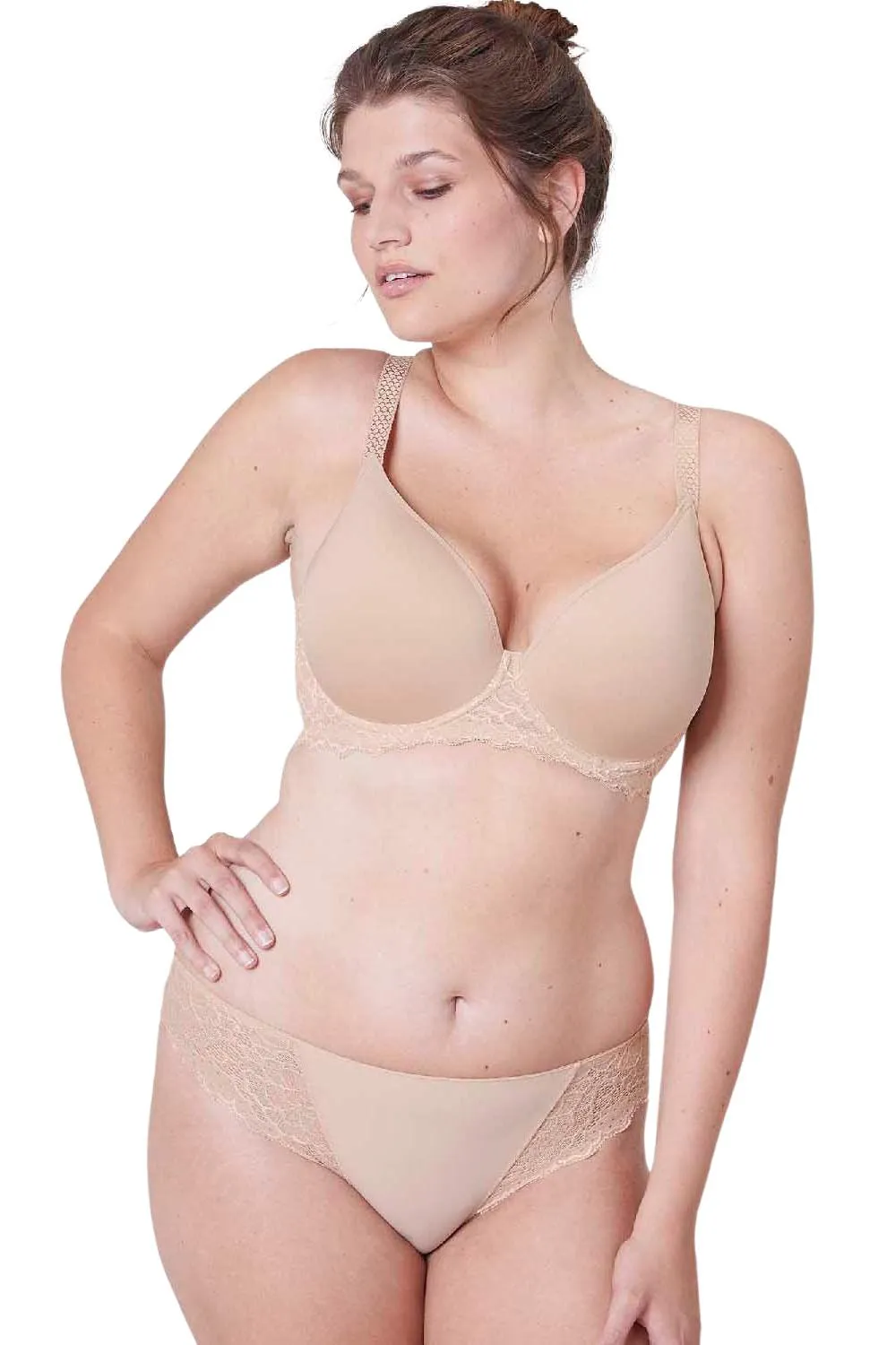 Simone Perele Caresse Bikini Brief, Peau rosée (12A720)