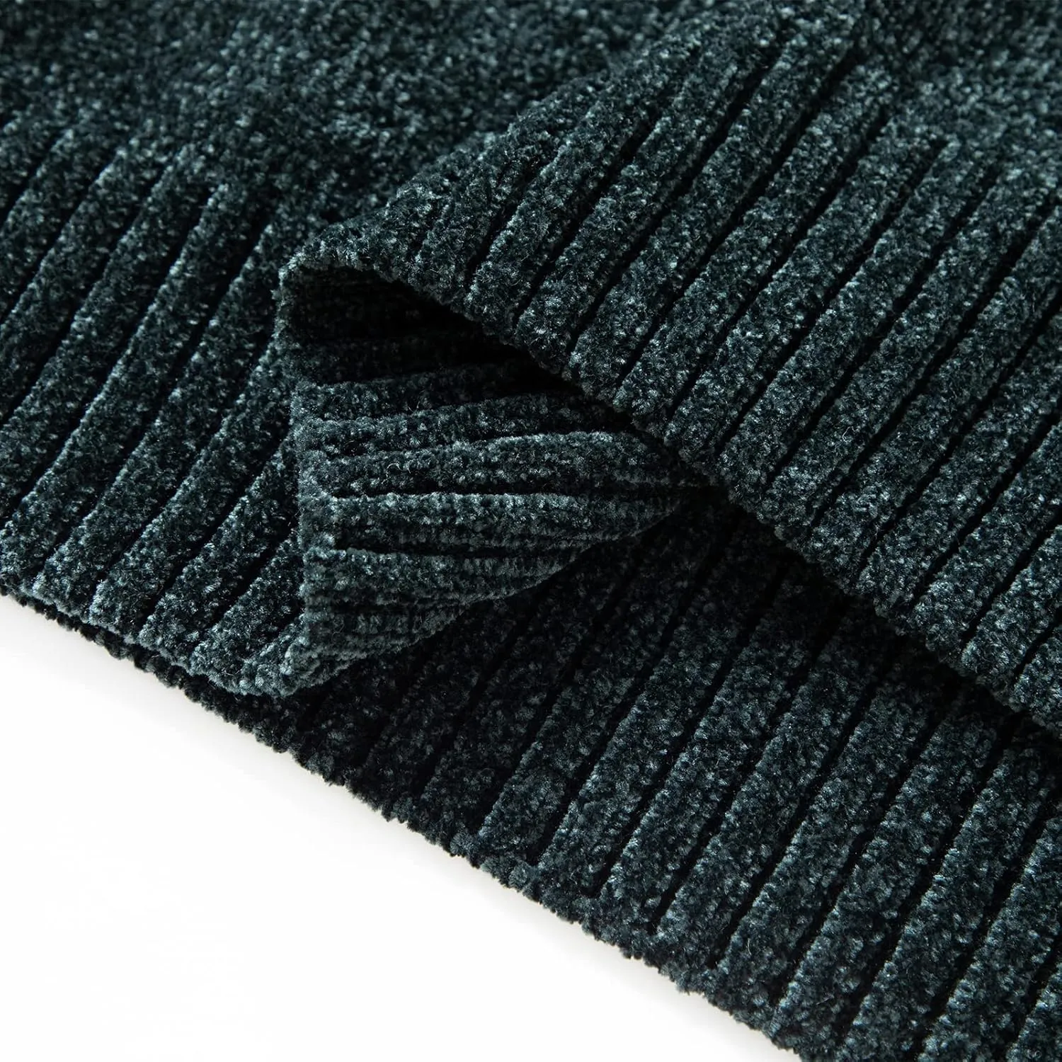Simple&Opulence Women's Chenille Sweater Crewneck Long Sleeve Pullover Ribbed Cuff Hem Round Neck Jumper Tops