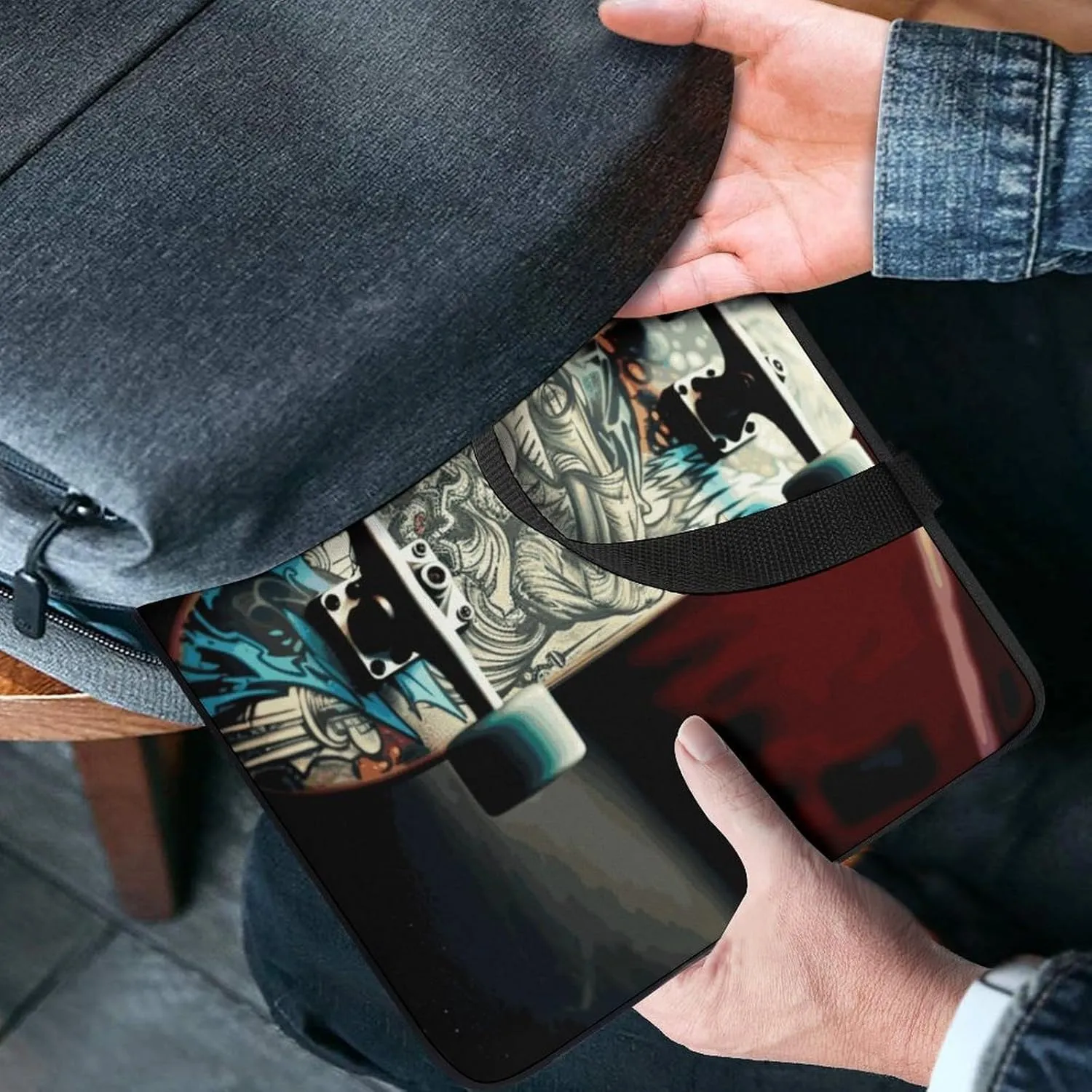 Skate Boards Laptop Bag Durable Laptop Sleeve Water-Resistant Notebook Bag for Computer Or Tablet