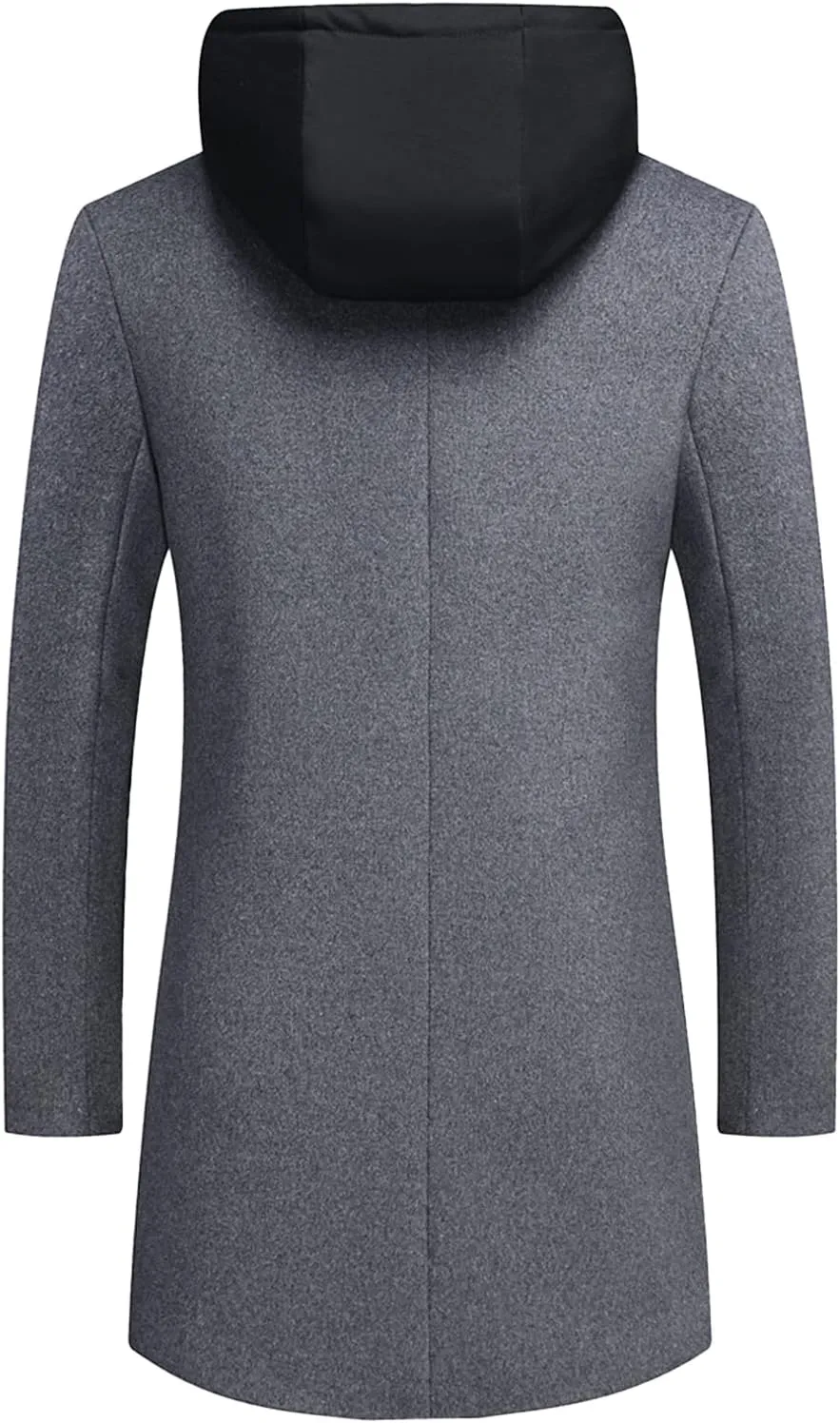 SOMTHRON Mens Trench Coat Winter Wool Blend jacket Overcoat long Top Coat Warm Pea Coat