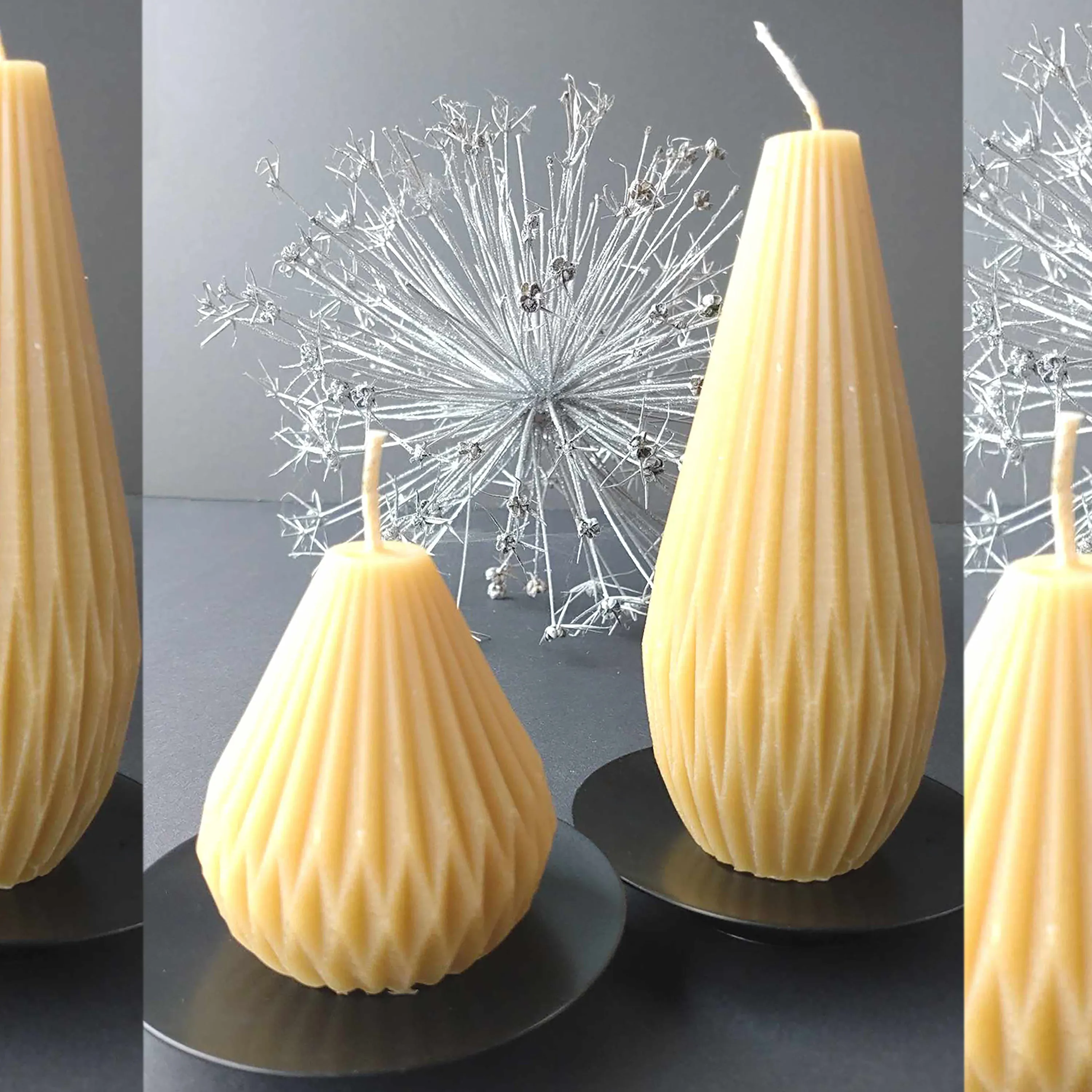 steel candle holder with spike