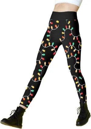 Sugar Skull Leggings - Soft Brushed High Waisted Halloween & Christmas Leggings for Women
