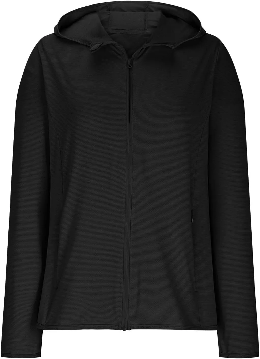 Sun Protection Shirts for Women UPF 50  SPF UV Long Sleeve Zip Up Hoodies Summer Outdoor Hiking Cooling Athletic Jackets