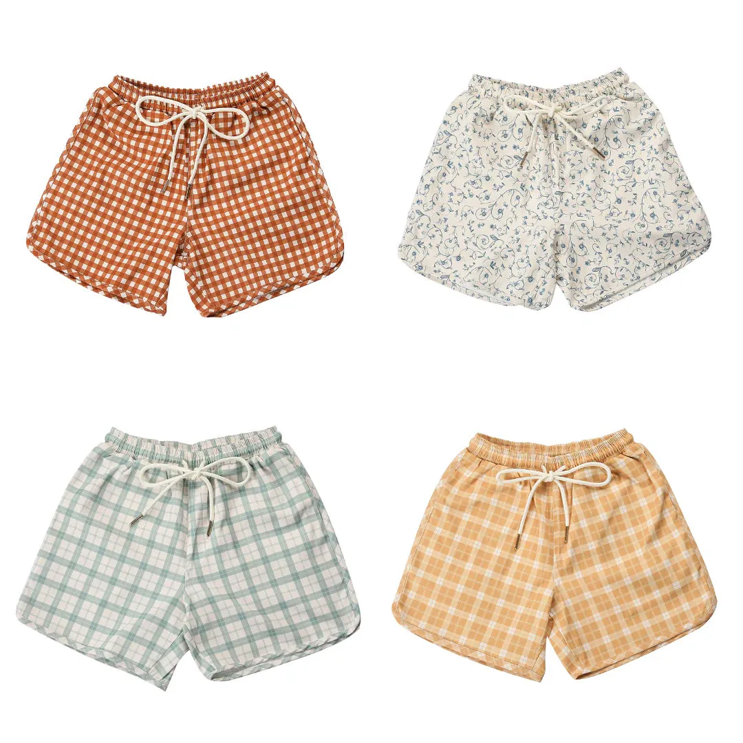 Swim Trunks | UPF   Recycled - Buckwheat Plaid