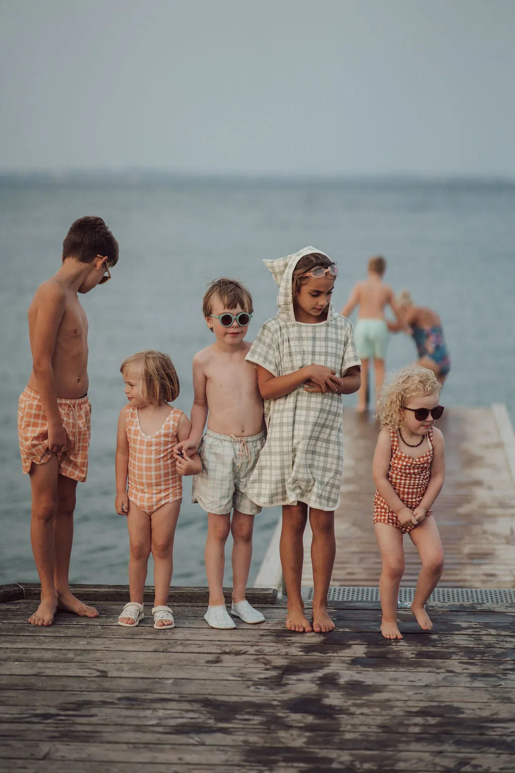 Swim Trunks | UPF   Recycled - Buckwheat Plaid