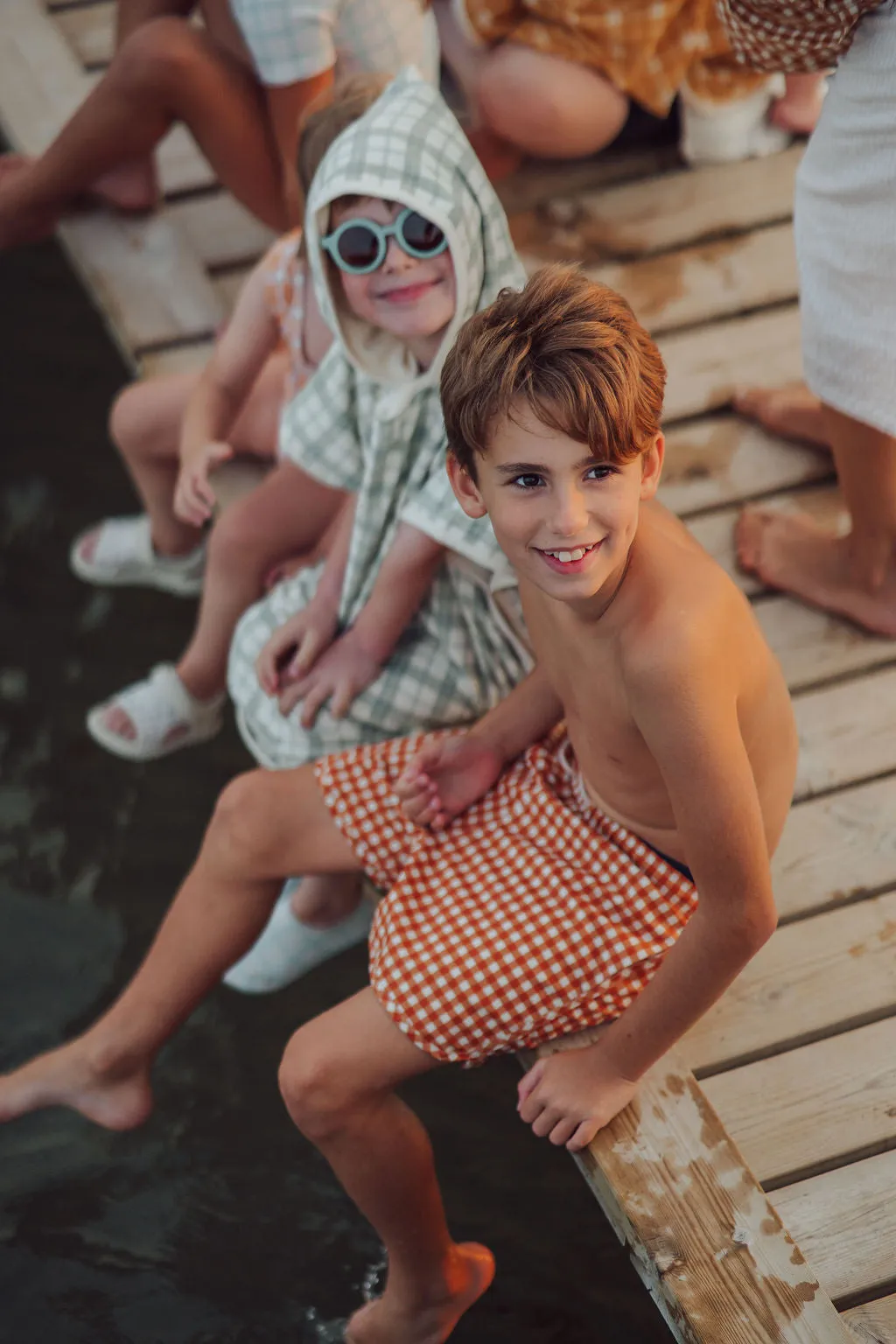Swim Trunks | UPF   Recycled - Sienna Gingham