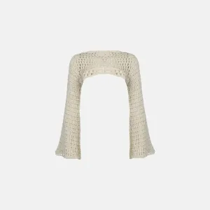 Sylvette – Ethnic-inspired crochet – Bell sleeve top