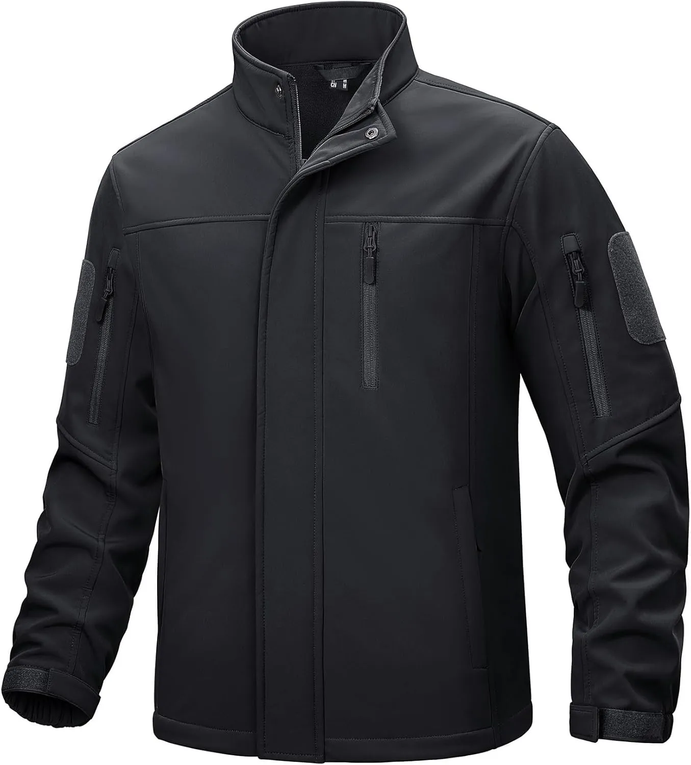TACVASEN Men's Tactical Softshell Jacket Fleece Lined Water Resistant Windbreaker Military Lightweight Coat for Hiking