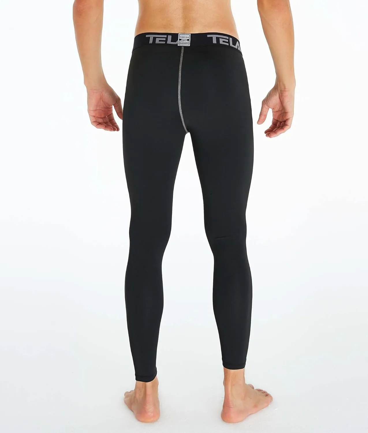 TELALEO 5 Pack Men's Compression Pants for Workout, Running, Basketball - Sports Baselayer Leggings