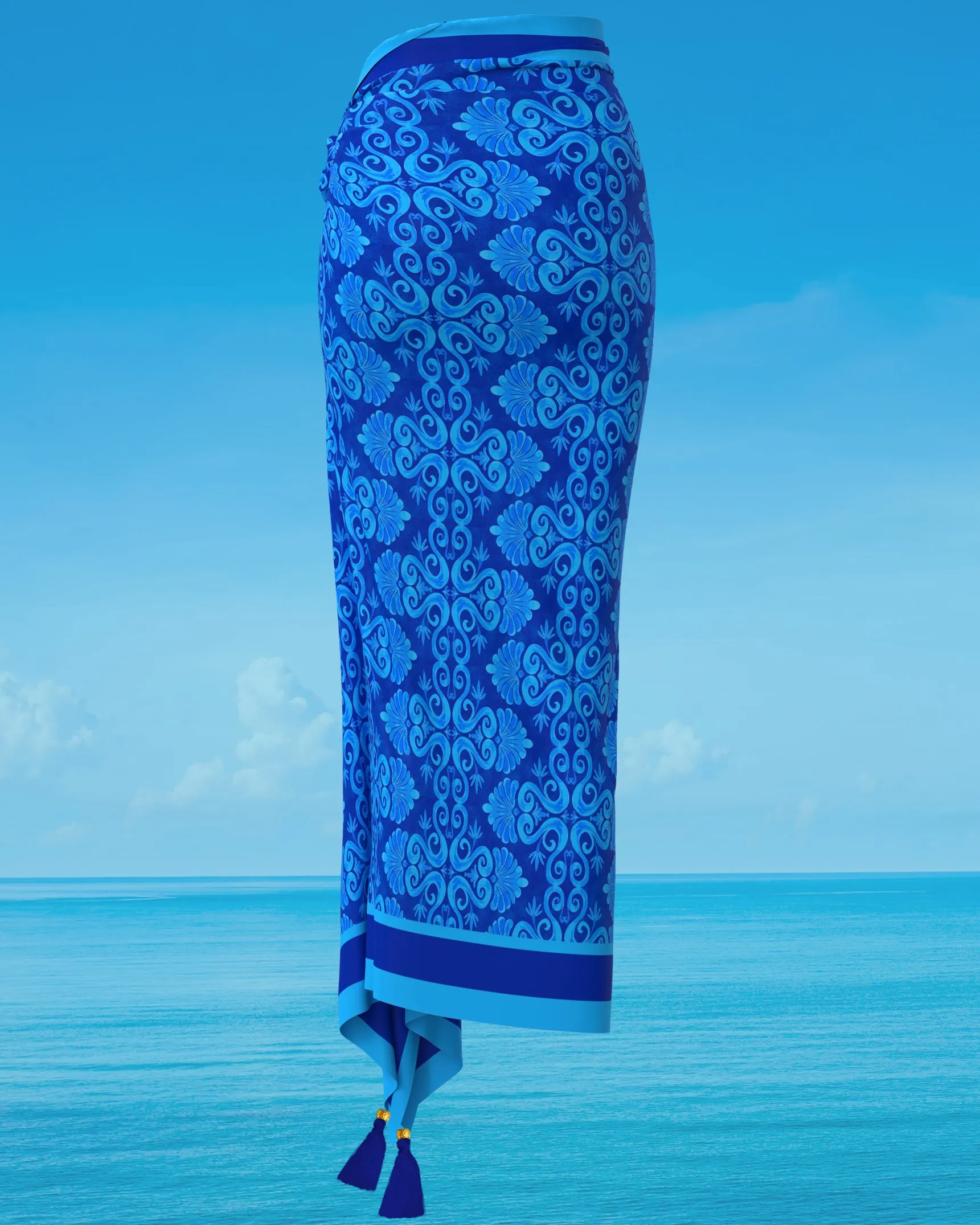 Thetis Organic Cotton Pareo in Mediterranean Blue