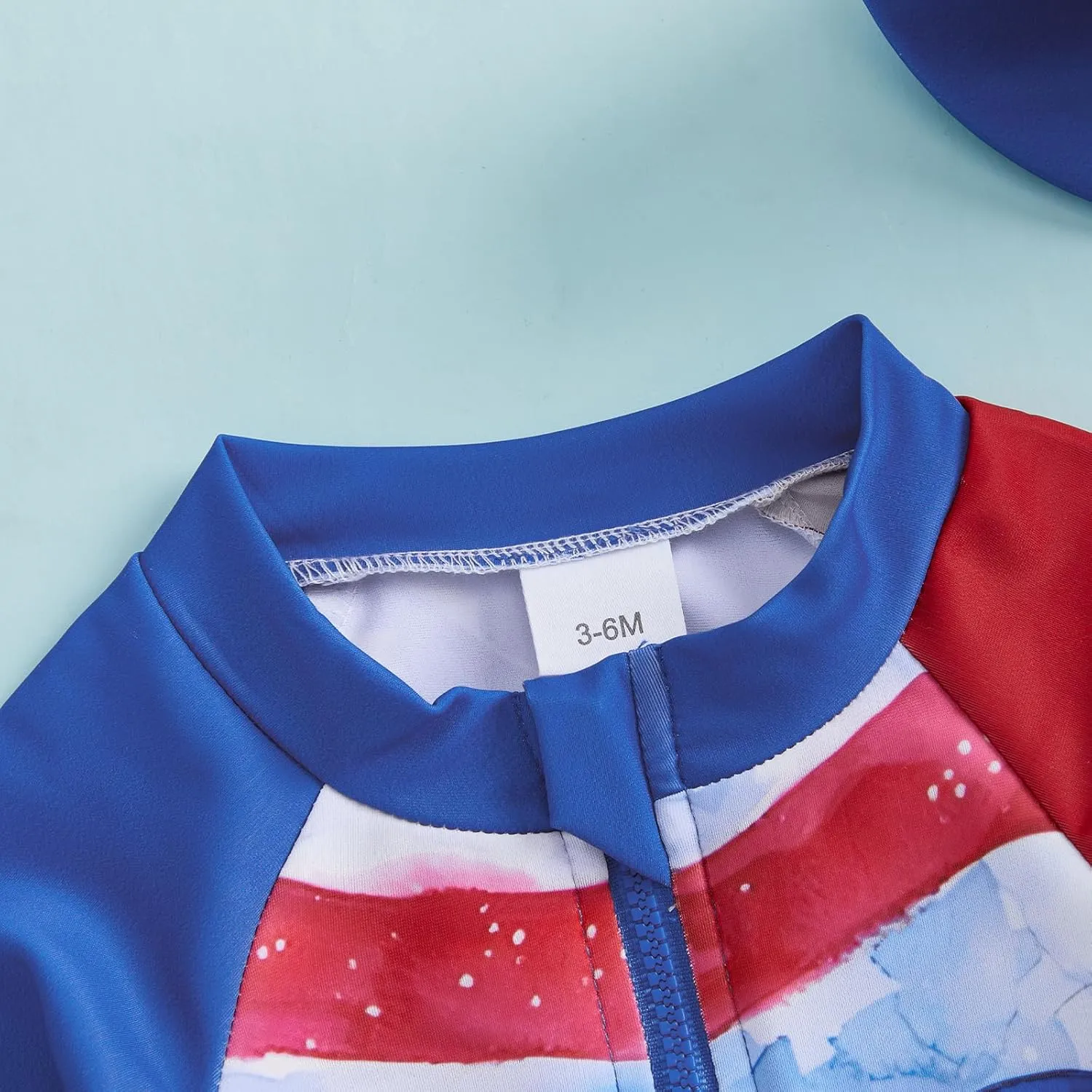 Toddler Baby Boy Swimsuit One Piece Swimwear Shark Short Sleeve Zipper Rash Guard Infant Bathing Suit