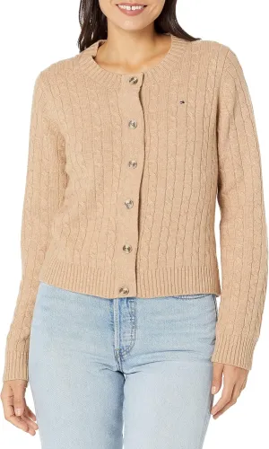Tommy Hilfiger Adaptive Sandra Rib Color-Block Cardigan