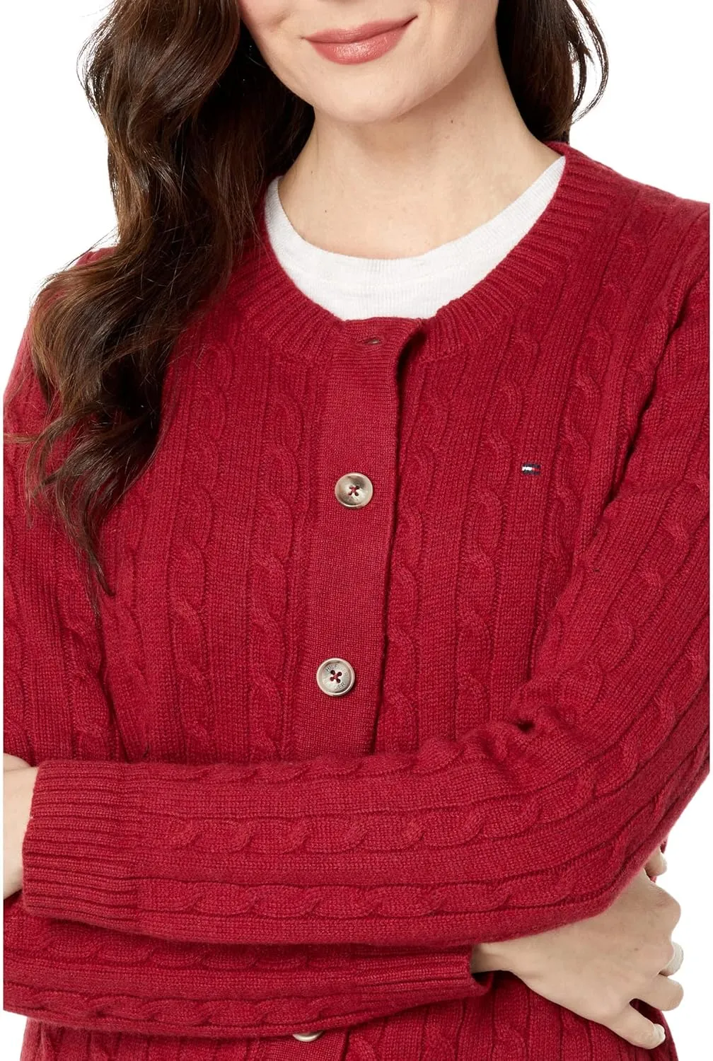 Tommy Hilfiger Adaptive Sandra Rib Color-Block Cardigan
