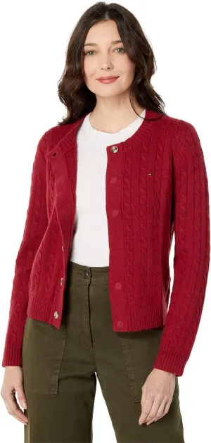Tommy Hilfiger Adaptive Sandra Rib Color-Block Cardigan
