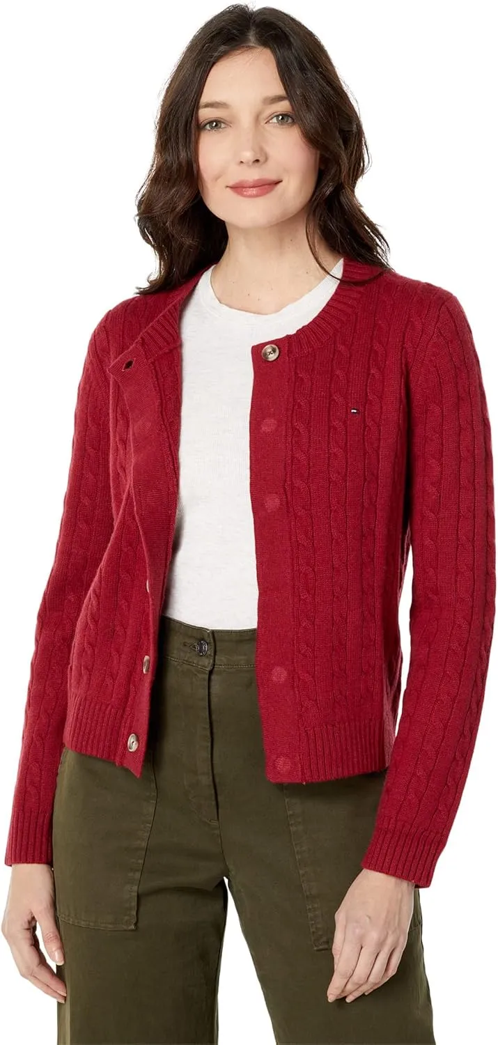 Tommy Hilfiger Adaptive Sandra Rib Color-Block Cardigan