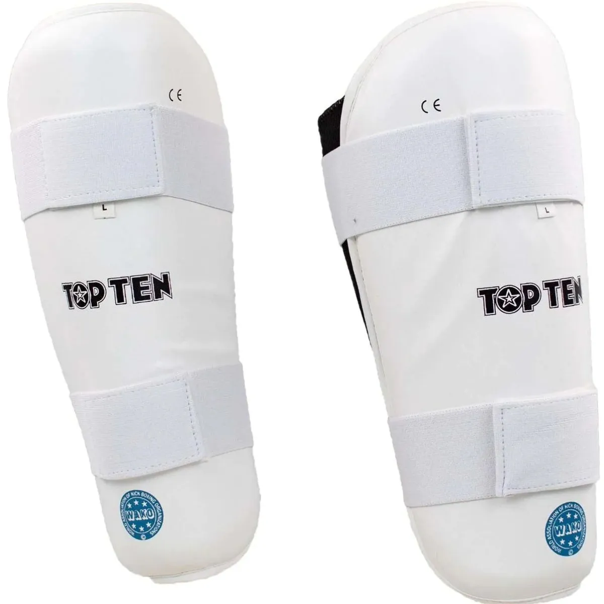Top Ten WAKO Shin Guards White