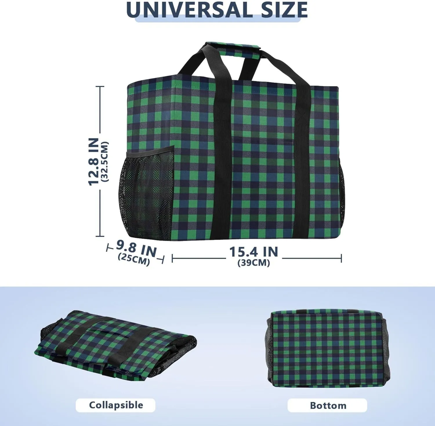 Tote Utility Bag Collapsable Beach Bag Water Resistant Canvas Car Tote Bag