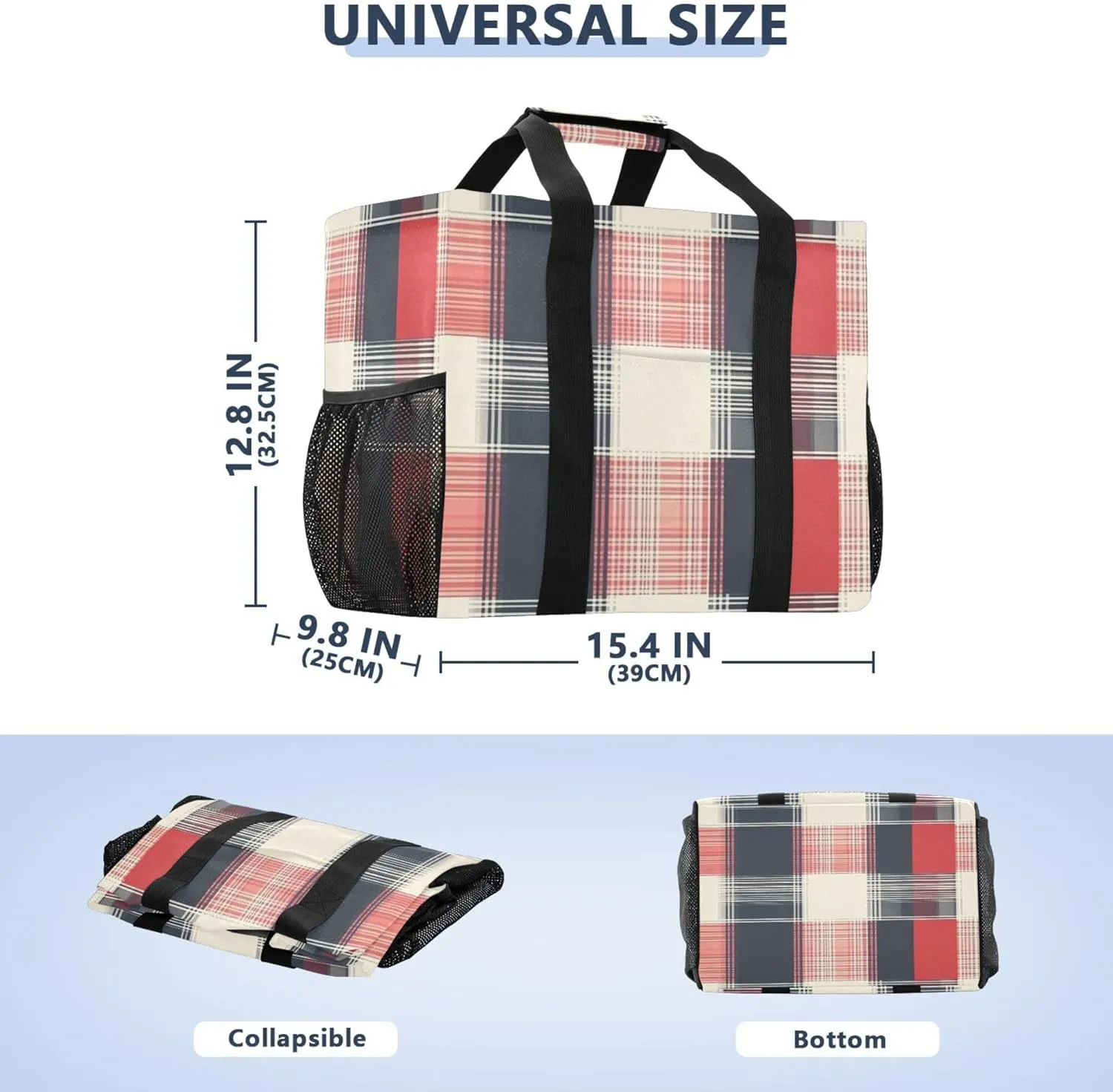 Tote Utility Bag Collapsable Beach Bag Water Resistant Canvas Car Tote Bag