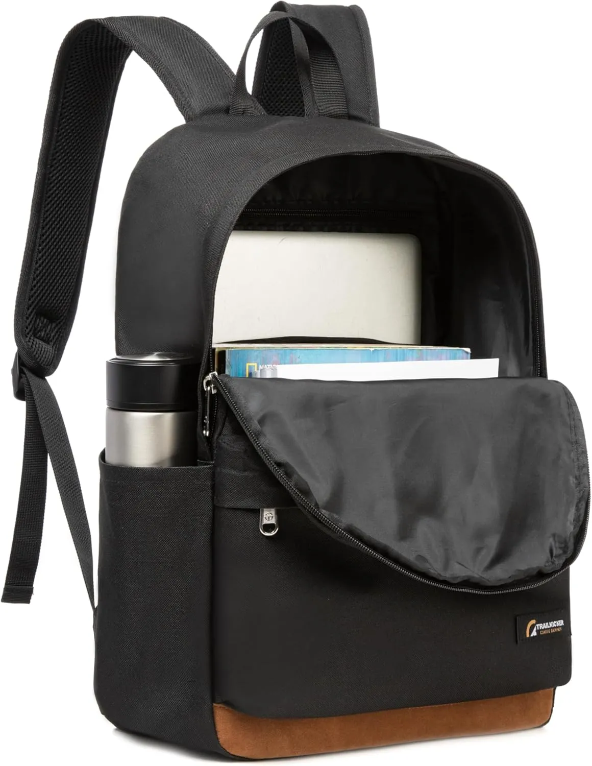 Travel Backpack, 17 Inch Laptop Backpack, Water Resistant College Bookbag, Large Capacity Computer Backpacks (Black)