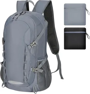 Travel Hiking Backpack 40L Ultra Lightweight Camping Packable for Men Women Water Resistant Portable DaypackGrey