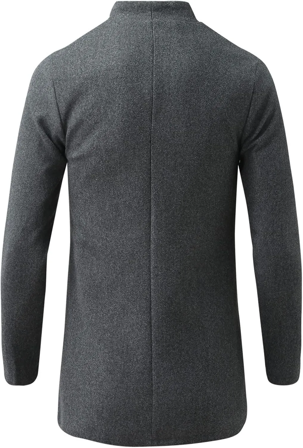 Trench Coat Men Men's Luxury Full Length Trench Coat Long Wool Overcoat Winter Windbreaker
