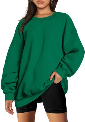 Trendy Queen Sweatshirts for Women Hoodies Oversized Crewneck Tops Sweaters Comfy Fall Winter Outfits Clothes 2025 Fashion