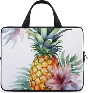 Tropical Pineapple Laptop Bag Durable Laptop Sleeve Water-Resistant Notebook Bag for Computer Or Tablet