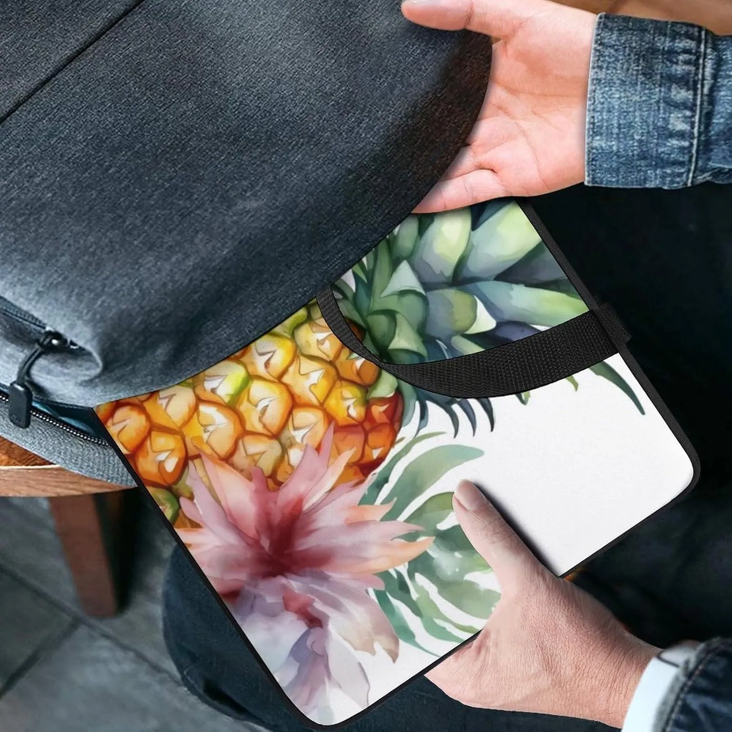 Tropical Pineapple Laptop Bag Durable Laptop Sleeve Water-Resistant Notebook Bag for Computer Or Tablet