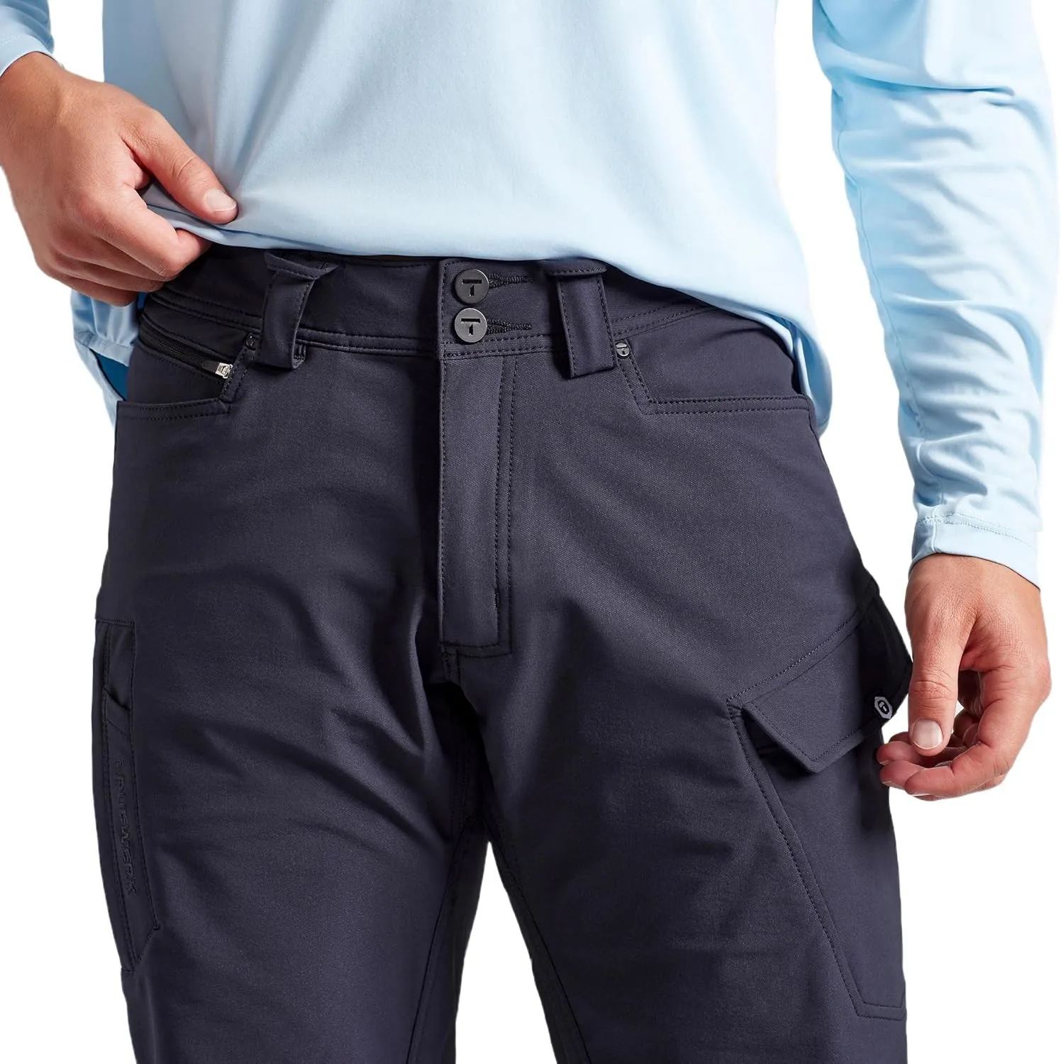 TRUEWERK Men's Work Pants - T2 WerkPant Technical Workwear, Water Resistant, Lightweight, Multi-Pocket with 4-Way Stretch