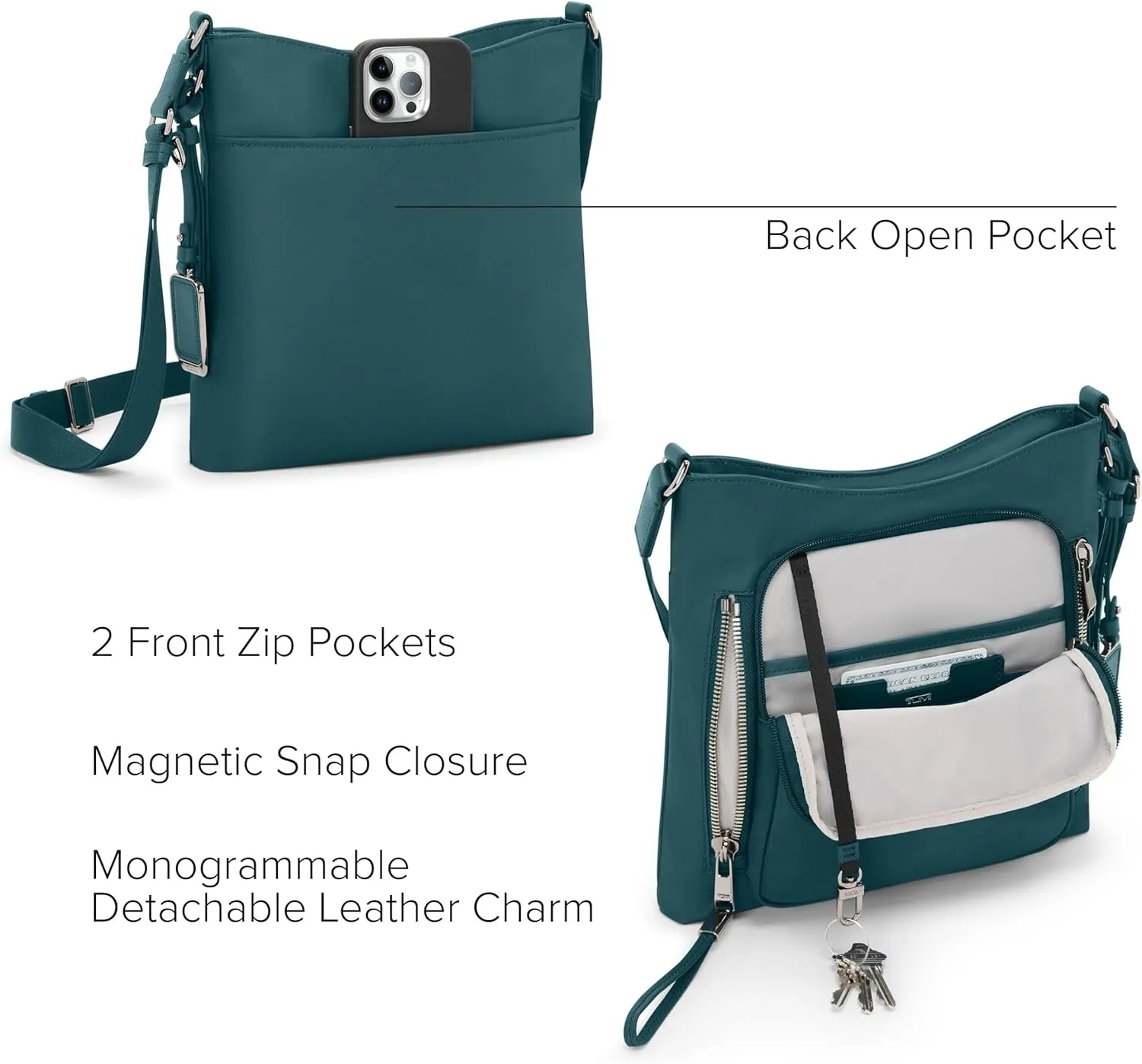 TUMI - Voyageur Tyler Crossbody - Nylon Crossbody Bag - Business, Travel Bag - Stain, Water-Resistant - Stylish Purse