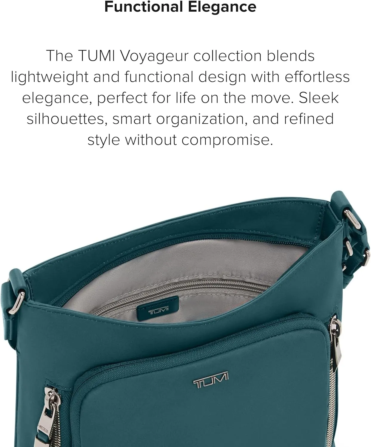 TUMI - Voyageur Tyler Crossbody - Nylon Crossbody Bag - Business, Travel Bag - Stain, Water-Resistant - Stylish Purse