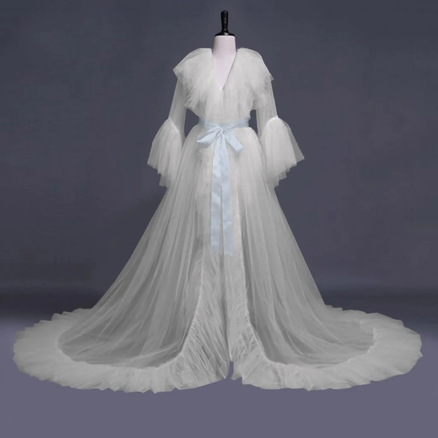Underwear for Women Loose Women Fashion Sexy Tulle Robe Long Lingerie Nightgown Bathrobe Sleepwear Bridal Skinny