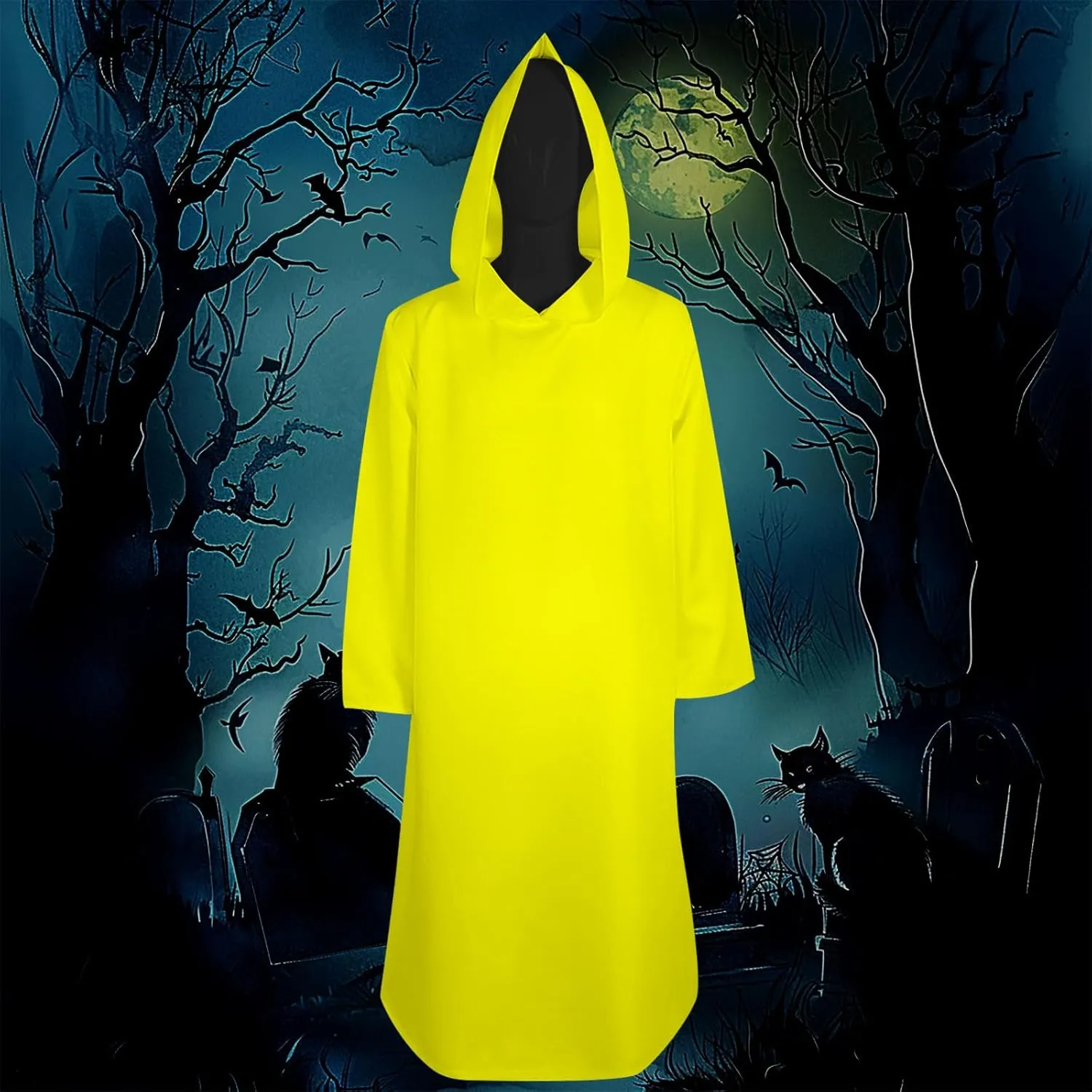 Unisex Gothic Hooded Monk Robe Retro Christian Cosplay Renaissance Costume Men Medieval Wizard Halloween Cloak