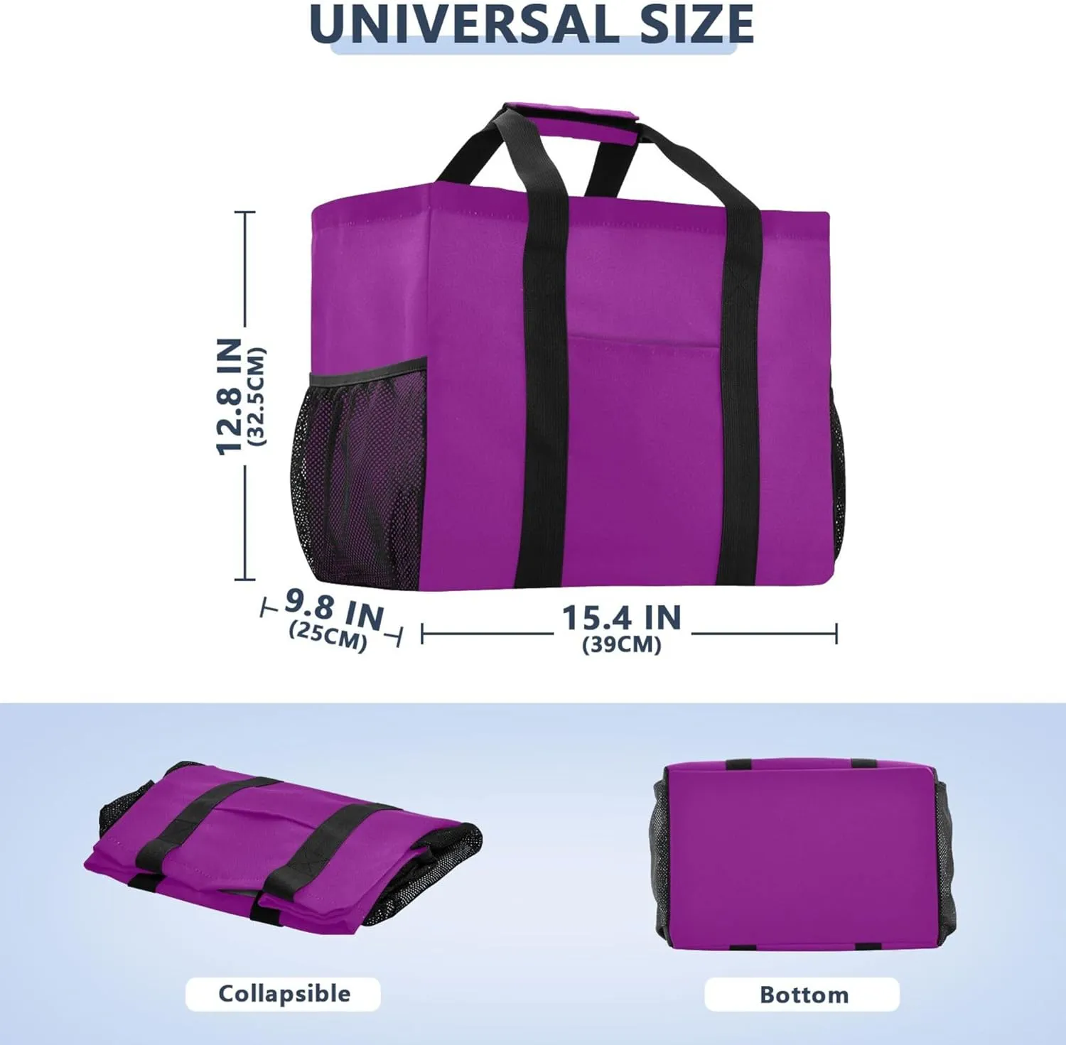 Utility Storage Bags Foldable Beach Bag Water Resistant with Handles Carrying Bag